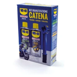 Kit Manutenzione Catena Wd-40 Pulitore + Grasso + Spazzola