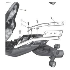 Kit Fissaggio Bauletto Shad Per Yamaha Xj 600