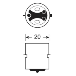 Lampada Alogena Blu-xe 12v Ba20d 35/35