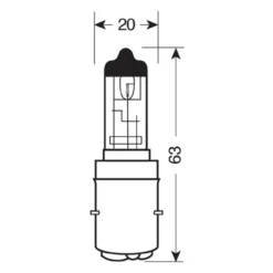 Lampada Alogena Ba20d 35/35w