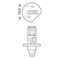 Lampada Blu-xe H1 12v 55w