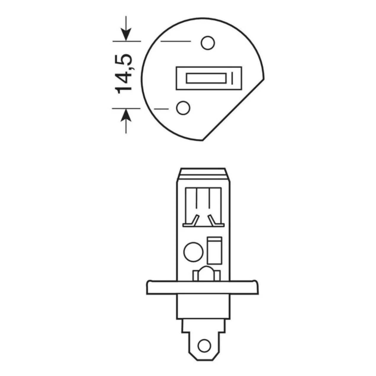 Lampada Blu-xe H1 12v 55w