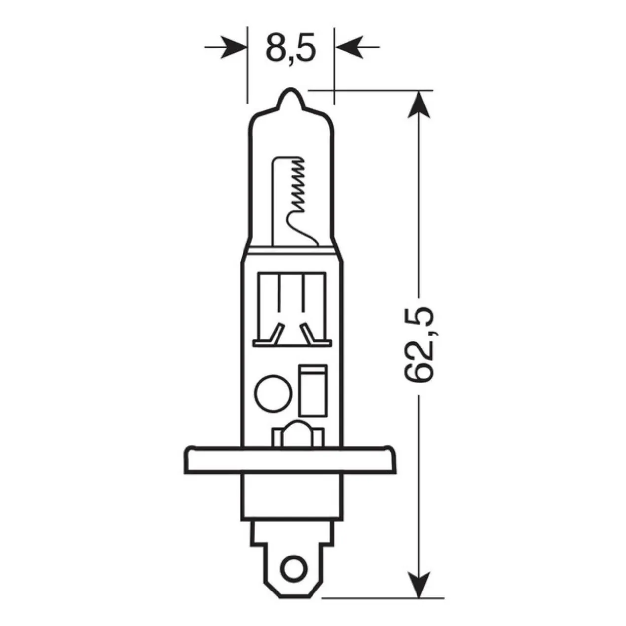 Lampada Blu-xe H1 12v 55w