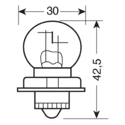 Lampada 12v S3 P26s 30w
