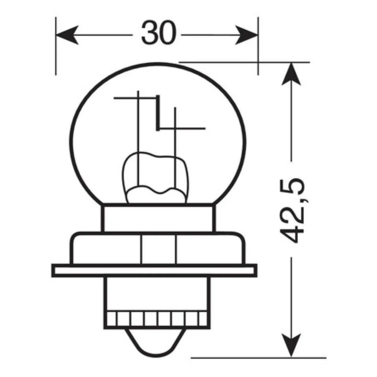 Lampada 12v S3 P26s 30w