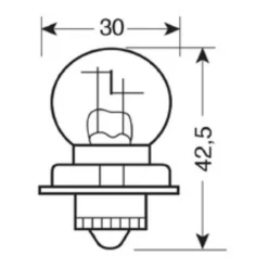 Lampada 12v S3 P26s 15w