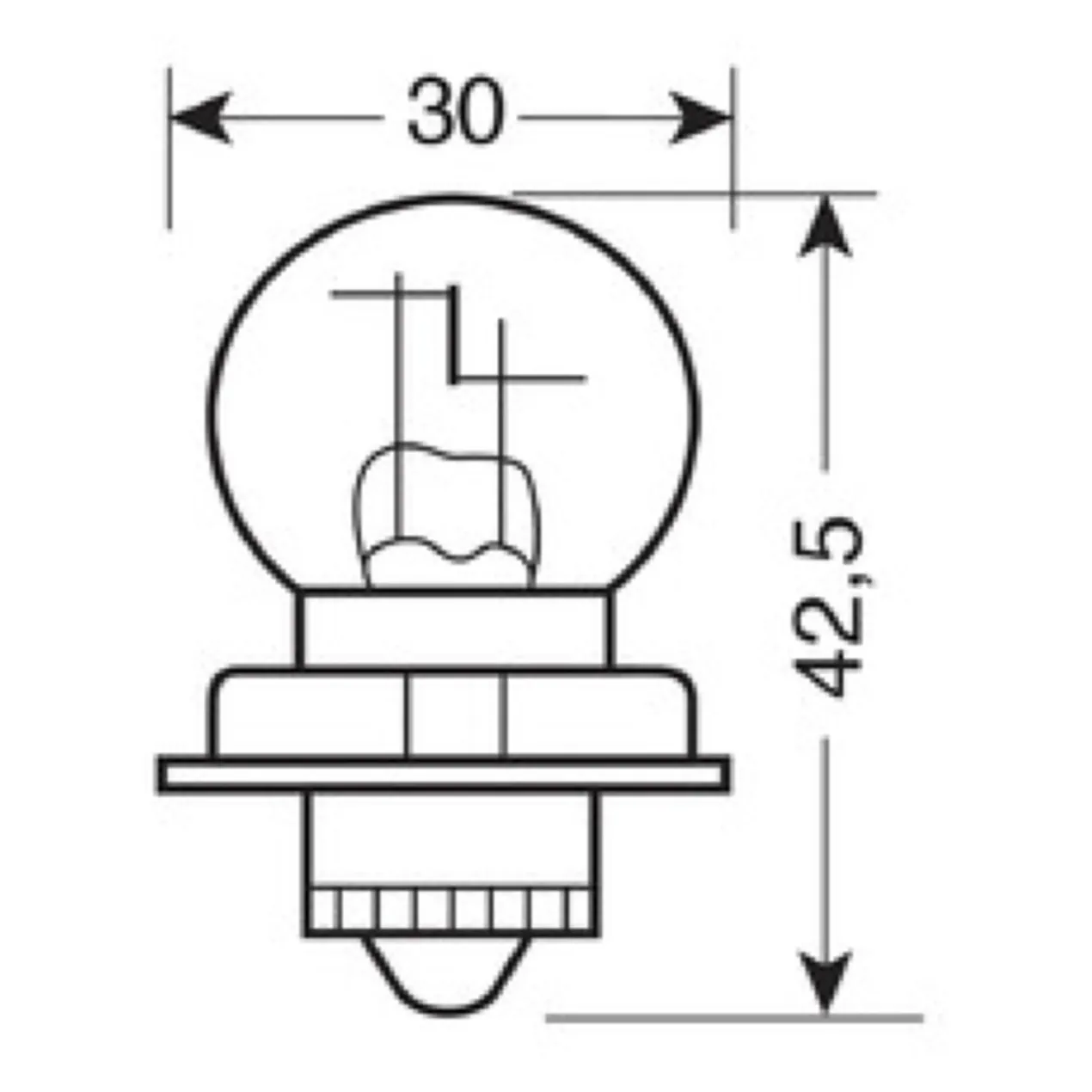 Lampada 12v S3 P26s 15w