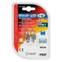 Lampadine Al Led Lampa 9-32v Mega-led 9 - 2 Pz Bianco Doppia Polarità