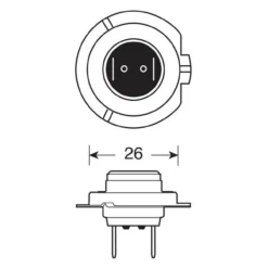 Lampadine Alogena Lampa 12v Xenon Top +120% Luce - H7 - 55w - 2 Pz