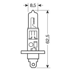 Lampadine Alogena Lampa 12v Xenon Top +120% Luce - H1 - 55w - 2 Pz