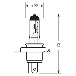 Lampadine Alogena Lampa 12v Xenon Top +120% Luce - H4 - 60/55w - 2 Pz