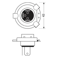 Lamp.alogena Hs1 12v 35/35w P43t