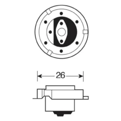 Lamp.alogena S3 12v/15w P26s