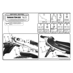 Laterale Givi Monorack Yamaha Tdm 850 96/01 336f