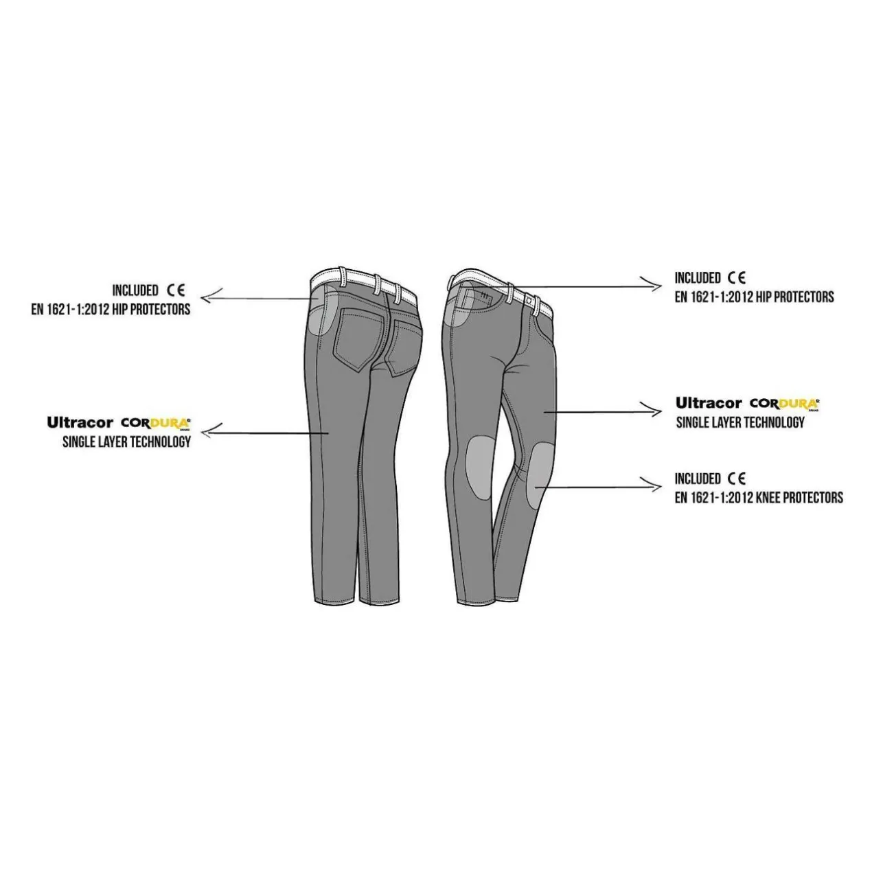 Leggings Donna In Cordura Pmj Spring Black