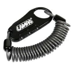 Lucchetto Antifurto Raptor Con Cavo A Spirale Lampa 90595