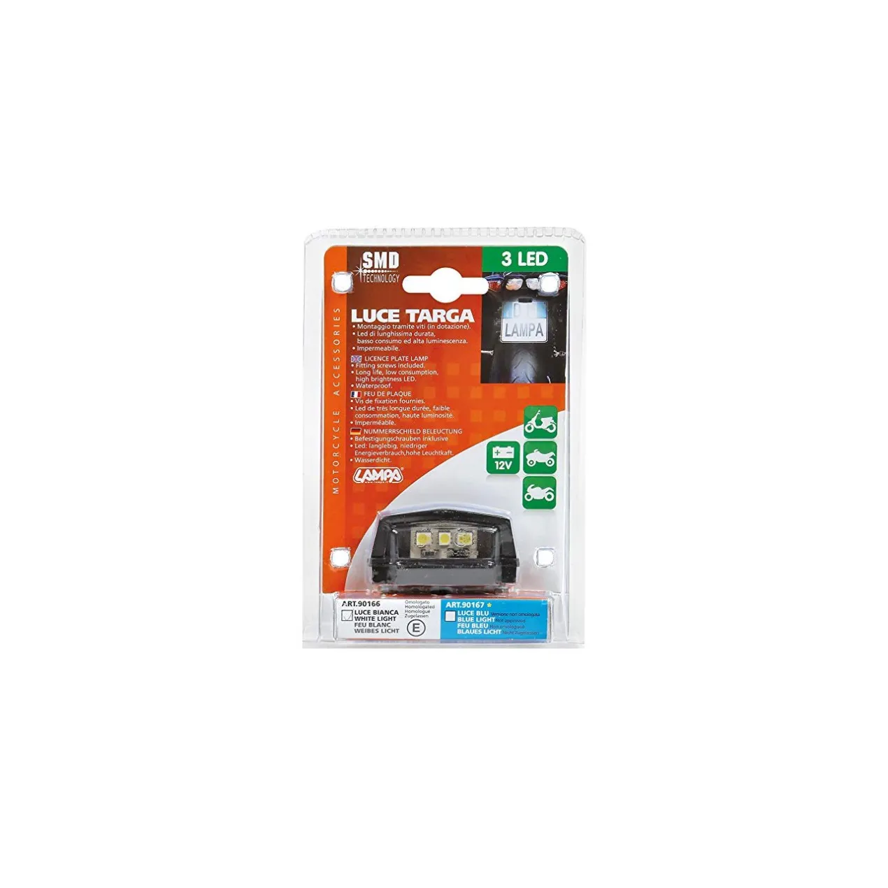 Luce Targa 3 Smd Bianca