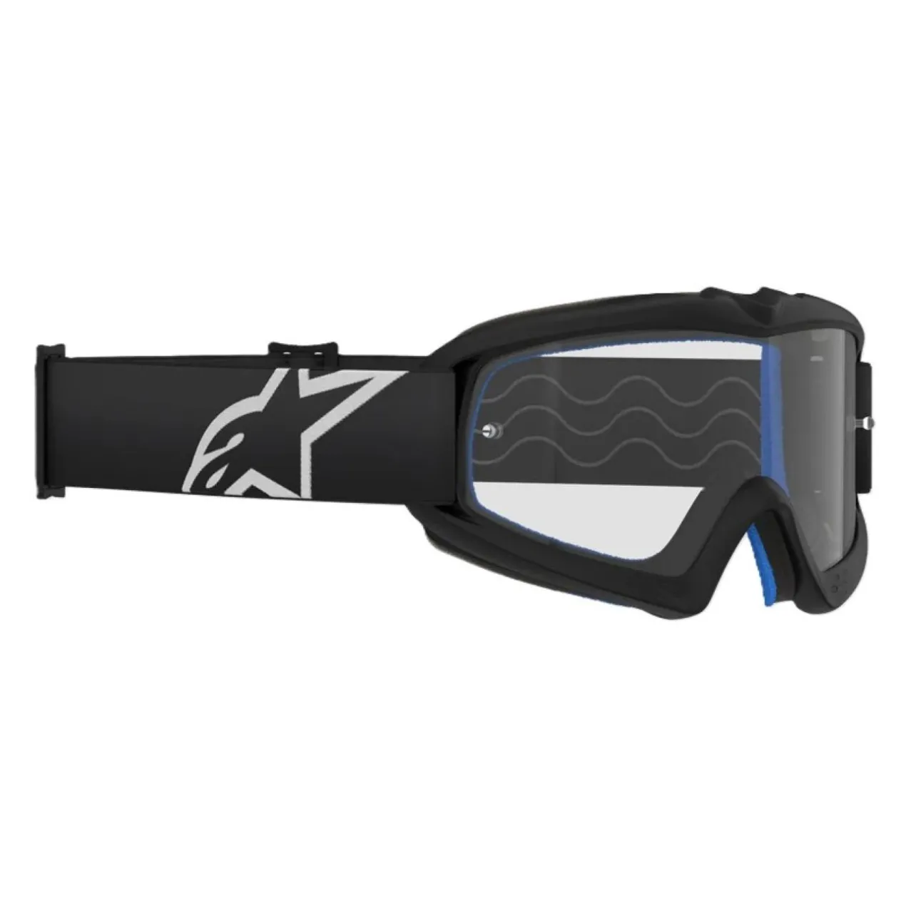Maschera Alpinestar Vision Corp Youth Black Clear