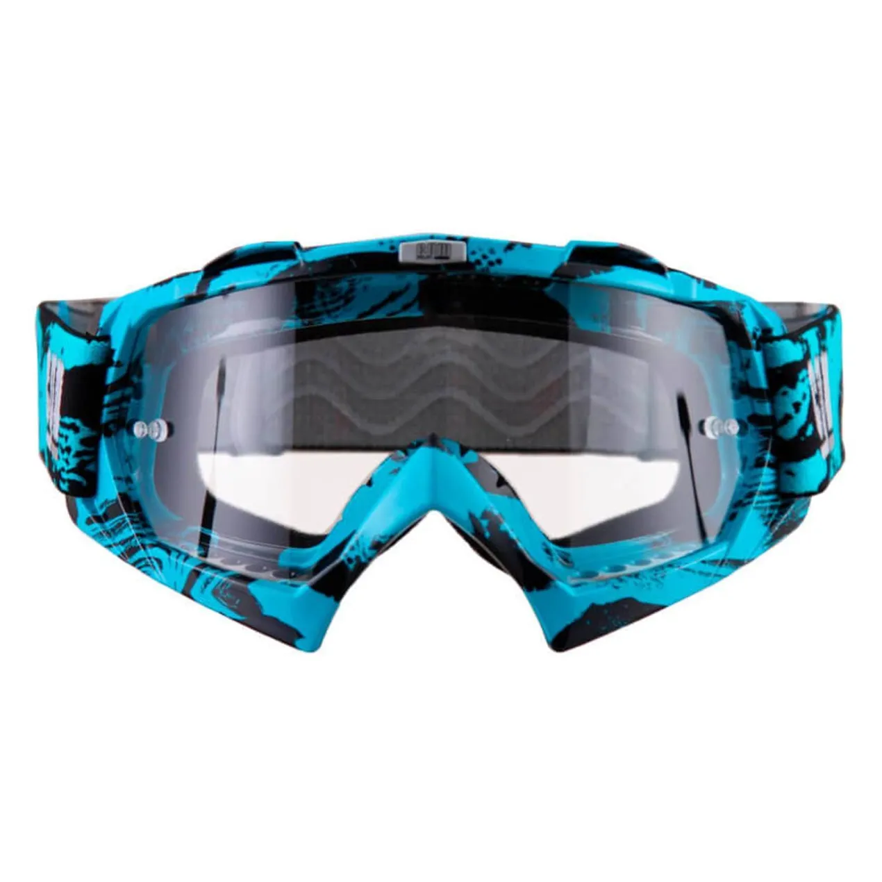 Maschera Cross con Lente Trasparente Cgm Extreme 730X Azzurro