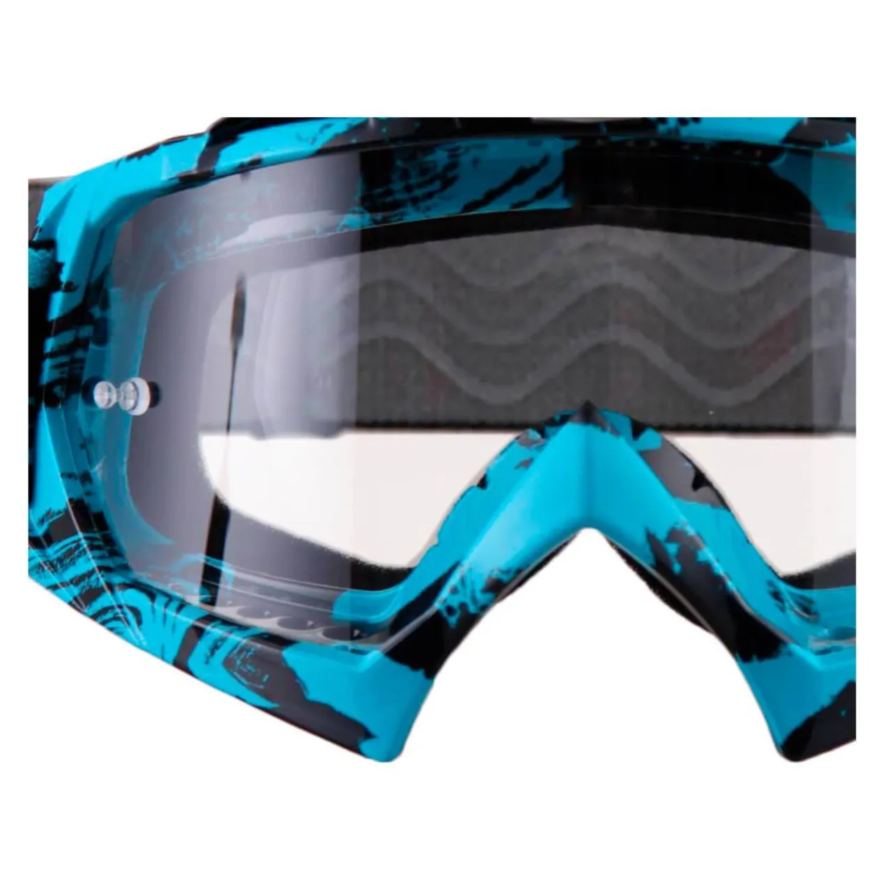 Maschera Cross con Lente Trasparente Cgm Extreme 730X Azzurro