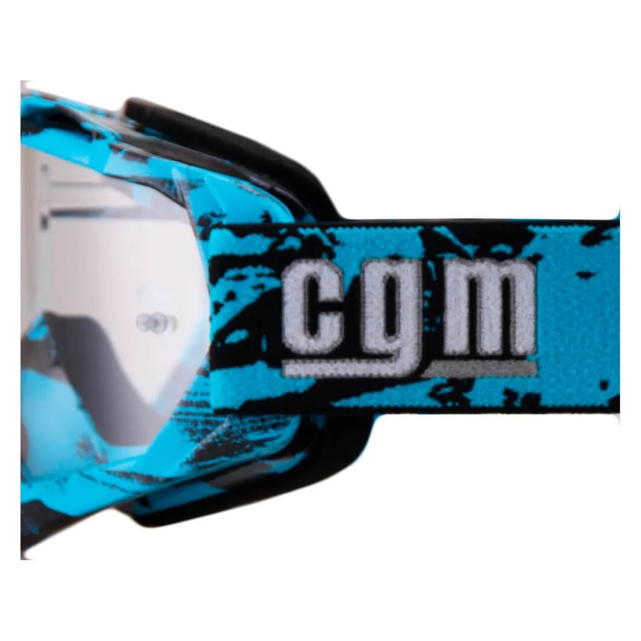 Maschera Cross con Lente Trasparente Cgm Extreme 730X Azzurro