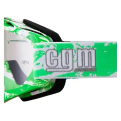 Maschera Cross Con Lente Trasparente Cgm Extreme 730X Verde