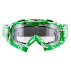 Maschera Cross Con Lente Trasparente Cgm Extreme 730X Verde