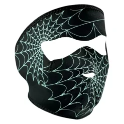 Maschera In Neoprene Zan Headgear Spider Web Glow In The Dark