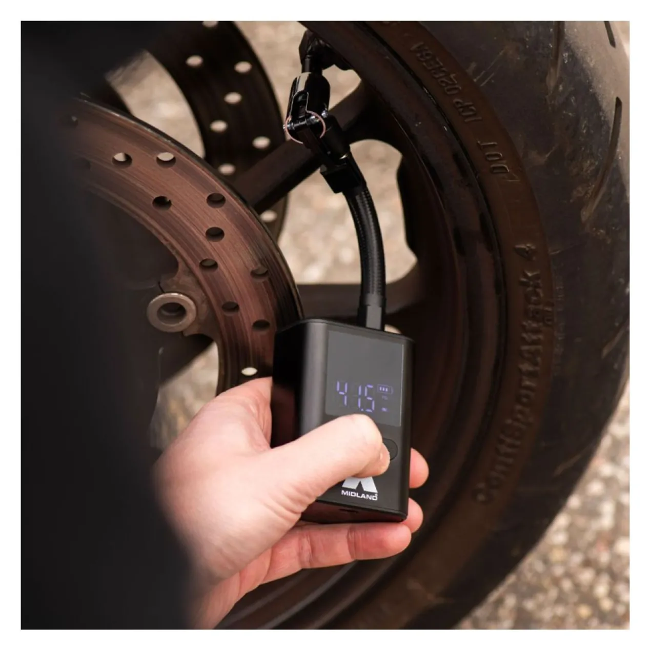 Midland Mini Compressore Ad Aria Con Power Bank E Kit Di Riparazione