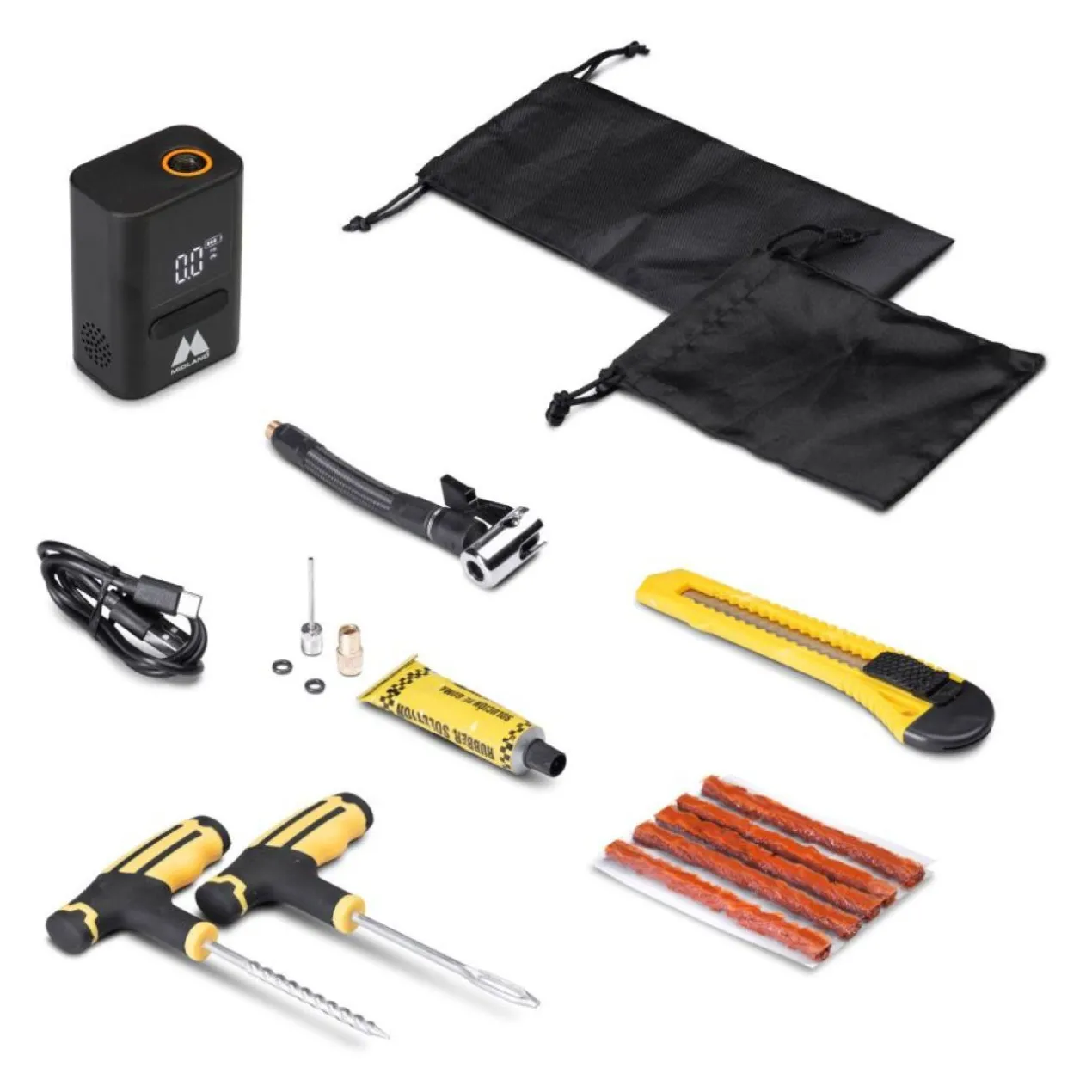 Midland Mini Compressore Ad Aria Con Power Bank E Kit Di Riparazione