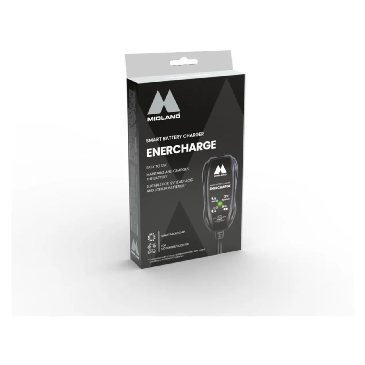 Midland ENERCHARGE Carica Batterie E Mantenitore Di Carica A 12 Volt