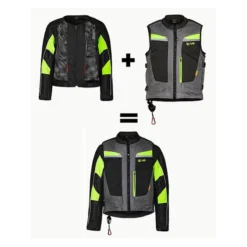 Motoairbag Mab V4.0 Airbag Con Maniche Removibili Grigio