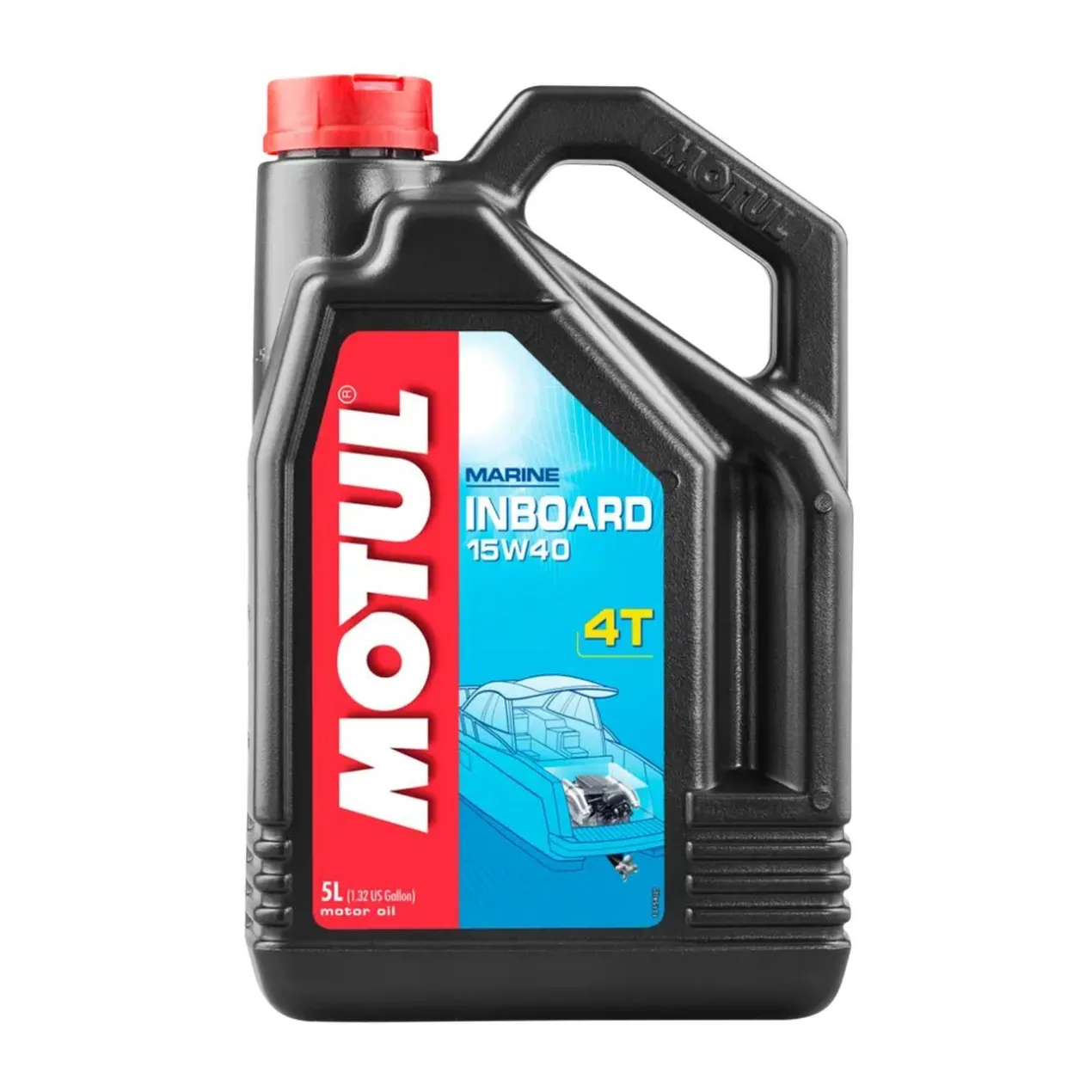 Motul Inboard 4t 15w-40 Olio Motore Nautico 4t 5 Lt.
