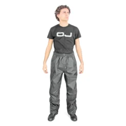 Pantalone Impermeabile Oj Down Plus Apertura Totale Nero