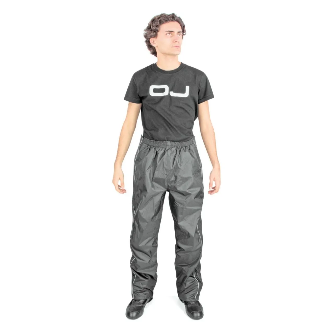 Pantalone Impermeabile Oj Down Plus Apertura Totale Nero