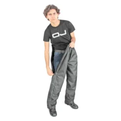Pantalone Impermeabile Oj Down Plus Apertura Totale Nero