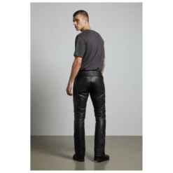 Pantaloni In Pelle Tecnici Ixs Madrid Nero