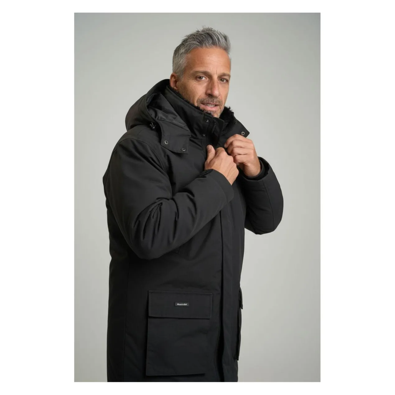 Parka Uomo 7/8 Overside Shire 060154 Nero