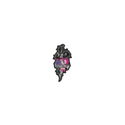 Patch Ricamata Lethal Threat Heart'n Dagger Pink