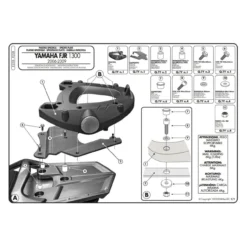 Piastra Givi E228 Monokey Yamaha Fjr 1300 06/09