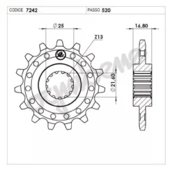 Pignone Professionale Honda Cod. 367242017