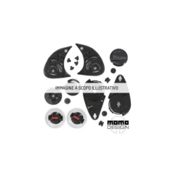 Placche Plastica Casco Momo Fgtr Black