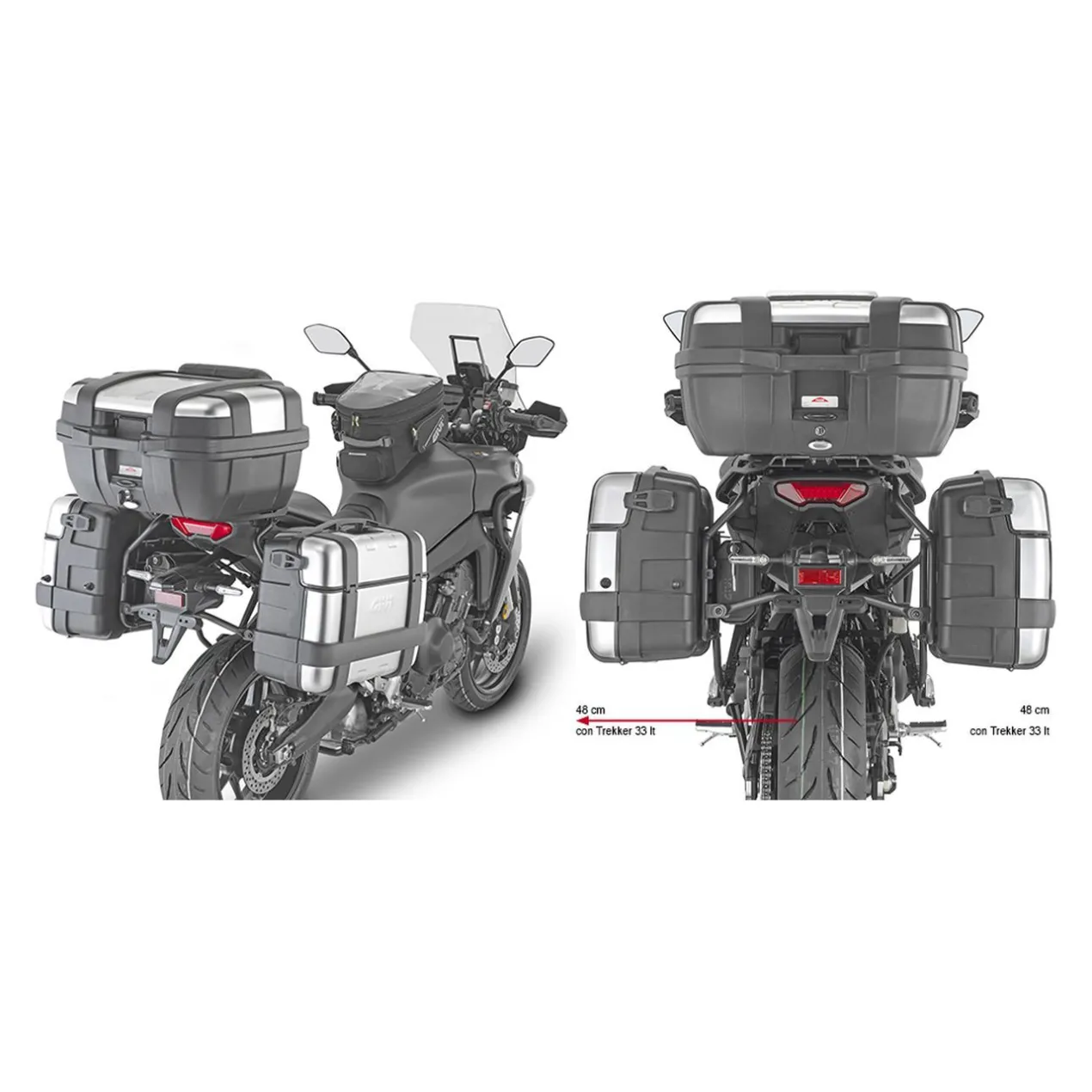 Portavaligia Laterali Givi Per Yamaha Tracer 9 2021