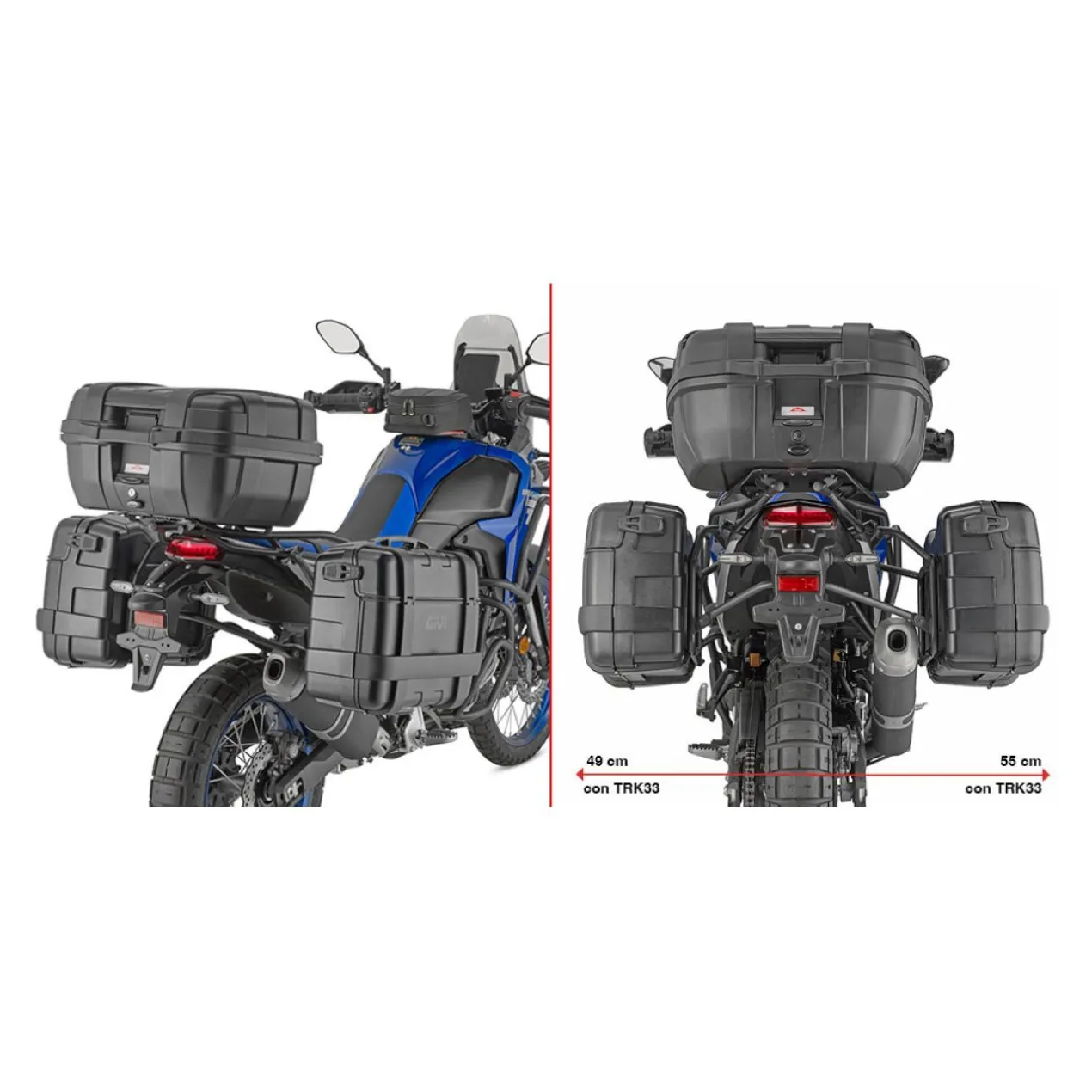 Portaval. Lattacchi Yamaha Tenerè 700 (2025) Givi Plo2174mk