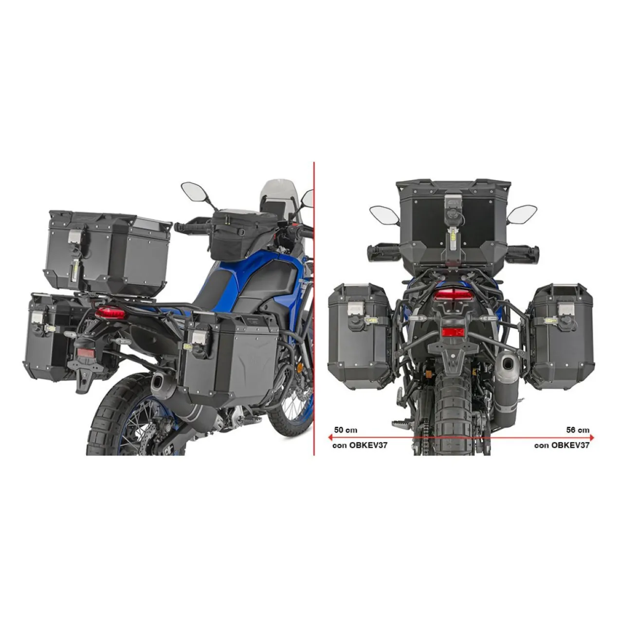 Portaval. Lattacchi Yamaha Tenerè 700 (2025) Givi Plo2174cam