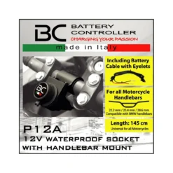 Presa Accendisigaro Con Supporto Manubrio Bc P12a