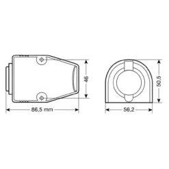 Presa Corrente Ext-3 12/24v Montaggio In Superficie