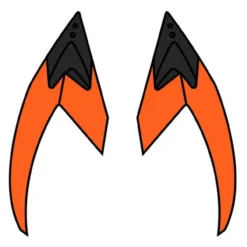 Prese D'aria Superiori Airoh Per Casco Valor Orange Fluo Matt
