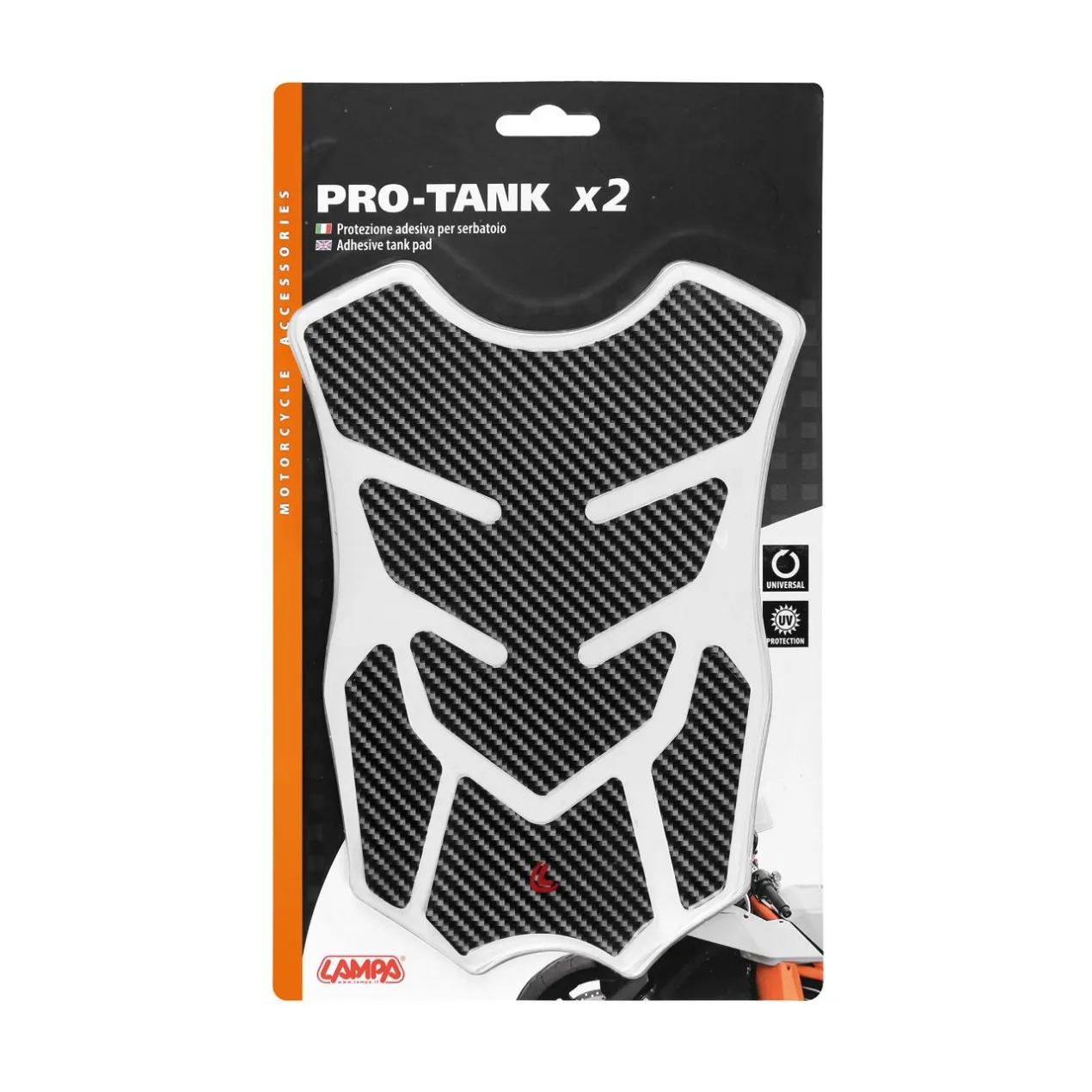 Protezione Adesivo Serbatoio Pro Tank X2 Carbon Look Lampa 90510