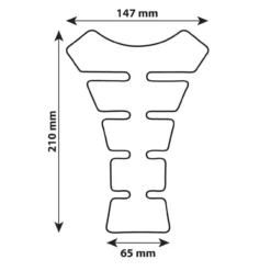 Protezione Adesivo Serbatoio Pro Tank X4 Carbon Look Lampa 90514